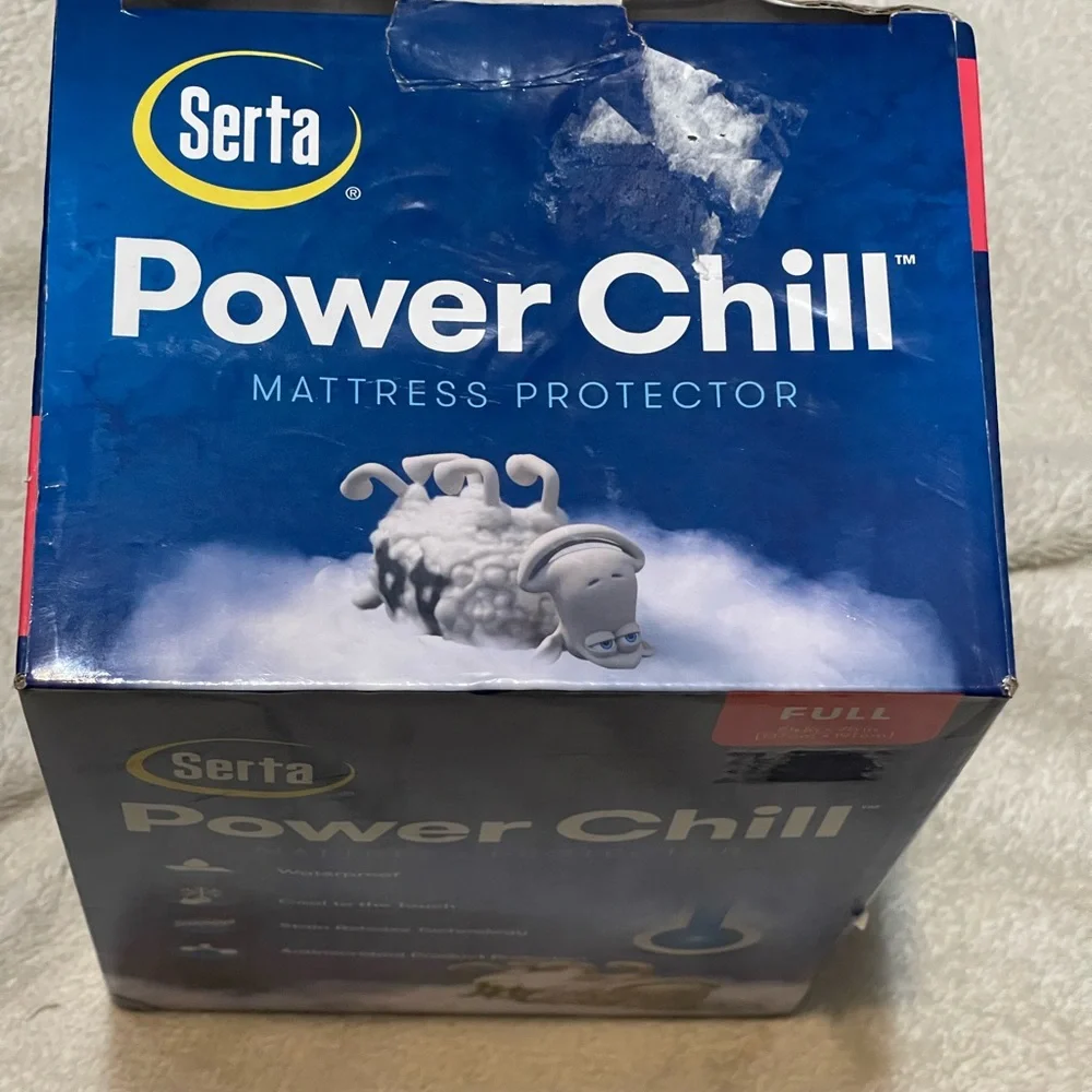 Serta Power Chill Mattress Protector Full 54in x 72 in